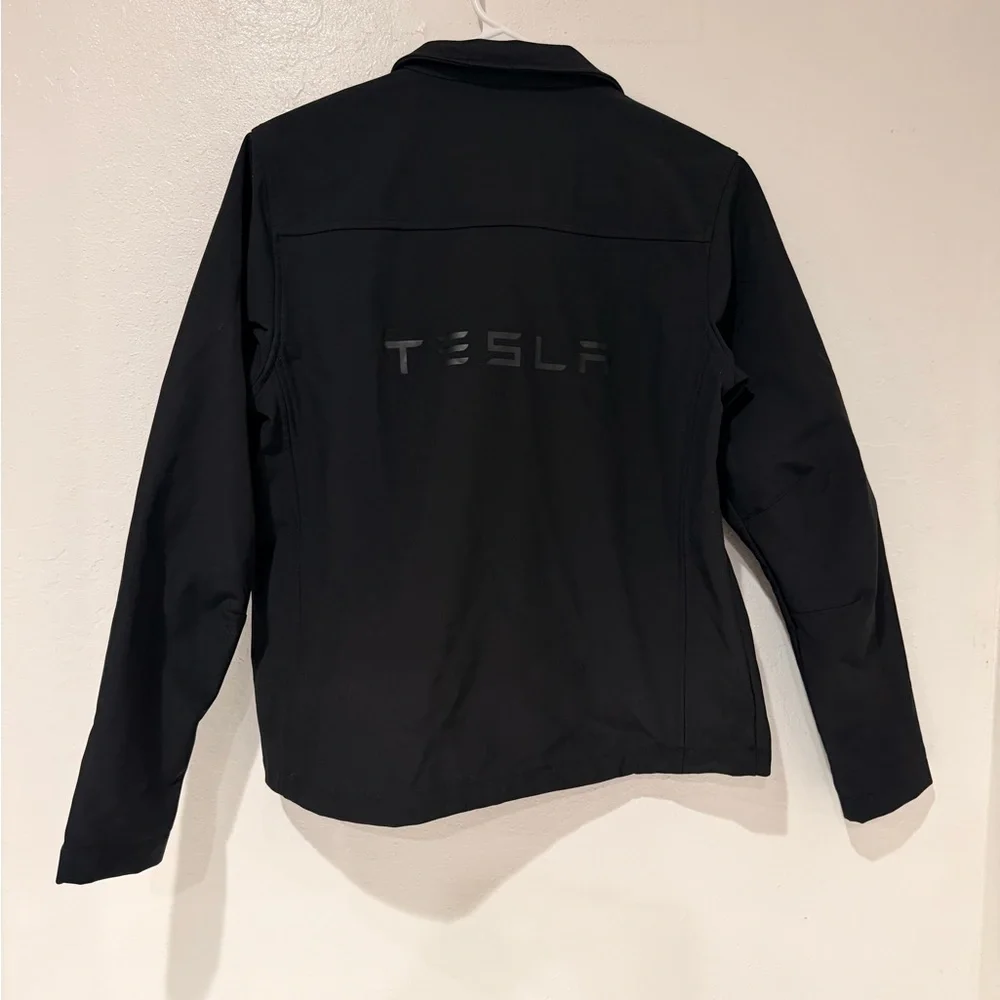 Tesla Black Women's Softshell Employee Corporate Full Zip Jacket Size M